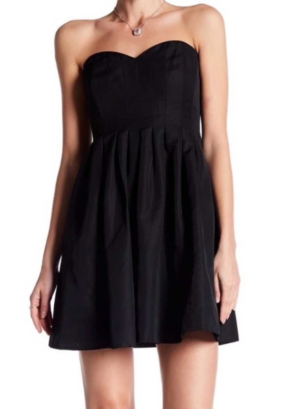 J Crew Marlie Dress Black Strapless Sweetheart Fit & Flare Cocktail Dress 0 NWT